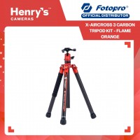 Fotopro X-Aircross 3 Carbon Tripod Kit - Flame Orange Fotopro X-Aircross 3 Carbon Tripod Kit - Flame Orange