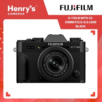 Fujifilm X-T30 III Mirrorless Camera with 13-33mm f/3.5-6.3 Lens - Black