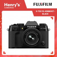 Fujifilm X-T50 15-45mm Kit Digital Mirrorless Camera - Black