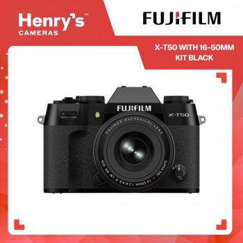 Fujifilm X-T50 16-50mm Kit Digital Mirrorless Camera - Black
