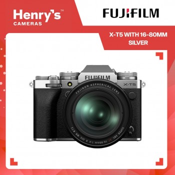 Fujifilm X-T5 with 16-80mm Mirrorless Digital Camera - Silver