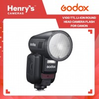 Godox V100 TTL Li-ion Round Head Camera Flash for Canon