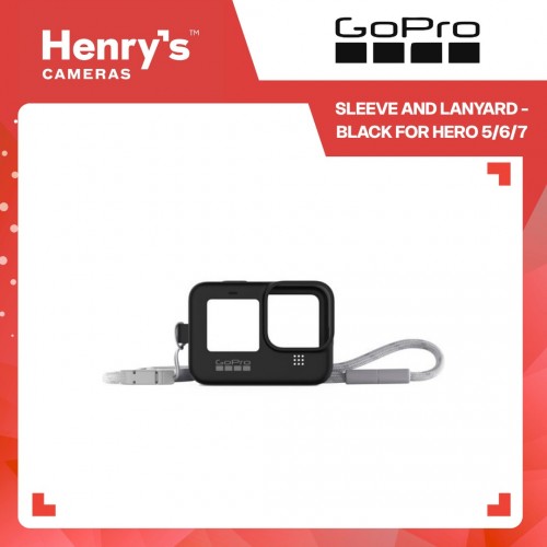 GoPro Sleeve and Lanyard - Black for Hero 5/6/7