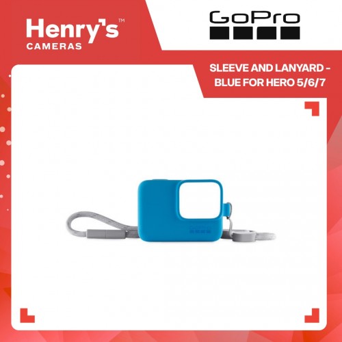 GoPro Sleeve and Lanyard - Blue for Hero 5/6/7