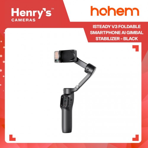 Hohem iSteady V3 Foldable Smartphone AI Gimbal Stabilizer - Black