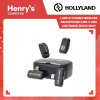 Hollyland Lark A1 Combo Wireless Microphone (USB-C and Lightning) Space Gray