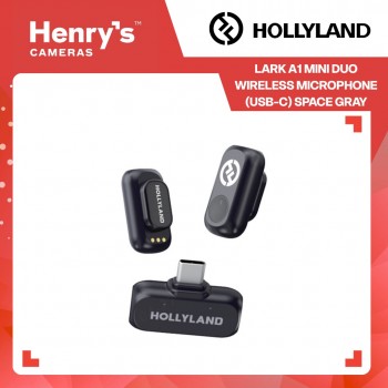 Hollyland Lark A1 Mini Duo Wireless Microphone (USB-C) Space Gray