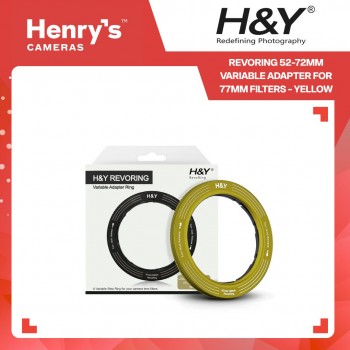 H&Y Revoring 52-72mm Variable Adapter for 77mm Filters - Yellow