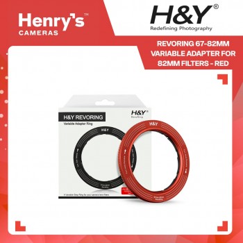 H&Y Revoring 67-82mm Variable Adapter for 82mm Filters - Red