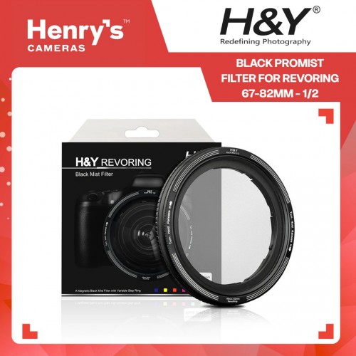 H&Y Black Promist Filter for Revoring 67-82mm - 1/2 H&Y Black Promist Filter for Revoring 67-82mm - 1/2