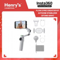 Insta360 Flow 2 Pro Creator Kit AI Phone Stabilizer (Stone Gray)
