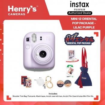 Fujifilm Instax Mini 12 Oriental Pop Package - Lilac Purple
