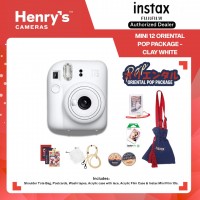 Fujifilm Instax Mini 12 Oriental Pop Package - Clay White