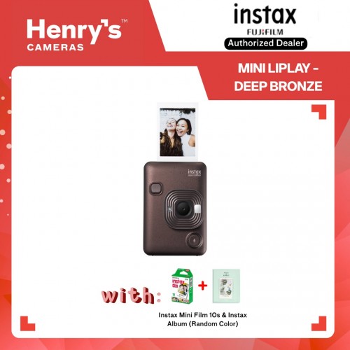 Fujifilm Instax Mini Liplay Hybrid Instant Camera and Printer - Deep Bronze