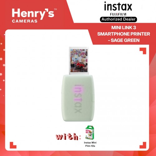 Fujifilm Instax Mini Link 3 Smartphone Printer - Sage Green