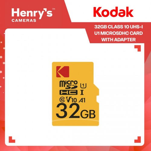 Kodak 32GB Class 10 UHS-I U1 MicroSDHC Card with Adapter