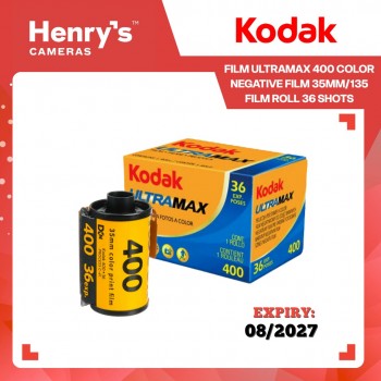 Kodak Film UltraMax 400 Color Negative Film 35mm/135 Film Roll 36 Shots