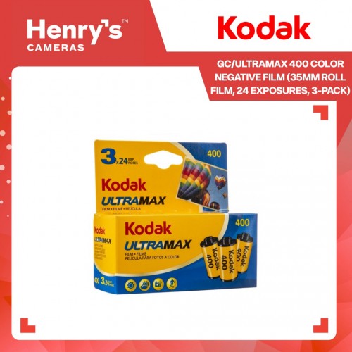 Kodak GC/UltraMax 400 Color Negative Film (35mm Roll Film, 24 Exposures, 3-Pack)