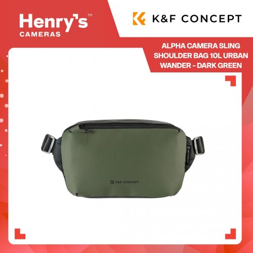 K&F Concept Alpha Camera Sling Shoulder Bag 10L Urban Wander - Dark Green