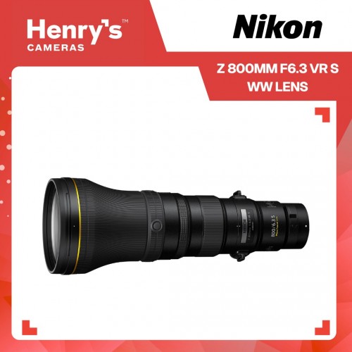 Nikon Z 800mm F6.3 VR S WW Lens Nikon Z 800mm F6.3 VR S WW Lens