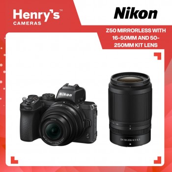Nikon Z50 Mirrorless with 16-50mm and 50-250mm Kit Lens Nikon Z50 Mirrorless with 16-50mm and 50-250mm Kit Lens