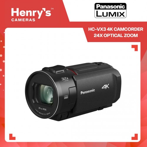 Panasonic HC-VX3 4K Camcorder 24X Optical Zoom Panasonic HC-VX3 4K Camcorder 24X Optical Zoom
