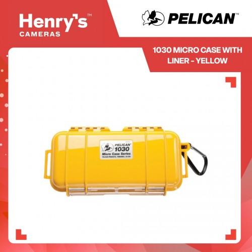 Pelican 1030 Micro Case with Liner - Yellow