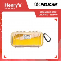 Pelican 1030 Micro Case Clear Lid - Yellow