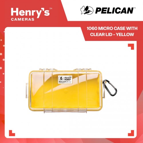 Pelican 1060 Micro Case with Clear Lid - Yellow