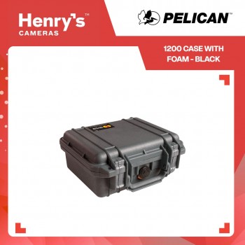 Pelican 1200 Case with Foam - Black