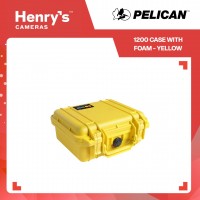 Pelican 1200 Case with Foam - Yellow