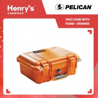 Pelican 1400 Case with Foam - Orange