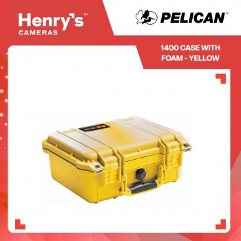 Pelican 1400 Case with Foam - Yellow