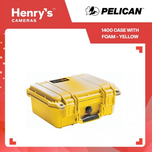 Pelican 1400 Case with Foam - Yellow