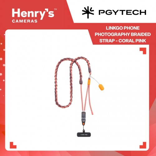 Pgytech LinkGo Phone Photography Braided Strap - Coral Pink