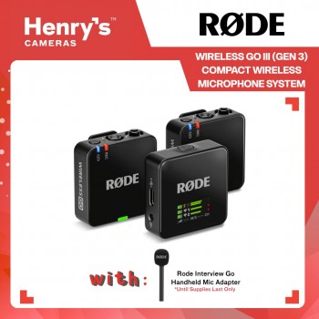 Rode Wireless GO III (Gen 3) Compact Wireless Microphone System