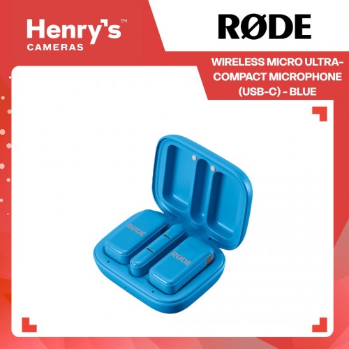Rode Wireless Micro Ultra-Compact Microphone (USB-C) - Blue Rode Wireless Micro Ultra-Compact Microphone (USB-C) - Blue