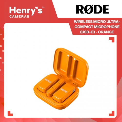 Rode Wireless Micro Ultra-Compact Microphone (USB-C) - Orange Rode Wireless Micro Ultra-Compact Microphone (USB-C) - Orange