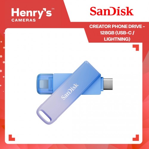 SanDisk Creator Phone Drive - 128GB (USB-C / Lightning) SanDisk Creator Phone Drive - 128GB (USB-C / Lightning)