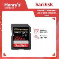 SanDisk 256GB Extreme Pro UHS-II SDXC Memory Card SanDisk 256GB Extreme Pro UHS-II SDXC Memory Card