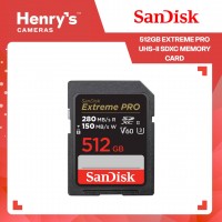 SanDisk 512GB Extreme PRO UHS-II SDXC Memory Card - SDSDXEP-512G-GN4IN SanDisk 512GB Extreme PRO UHS-II SDXC Memory Card - SDSDXEP-512G-GN4IN