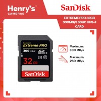Sandisk Extreme Pro 32GB 300MB/S SDHC UHS-II Card - SDSDXPK-032G Sandisk Extreme Pro 32GB 300MB/S SDHC UHS-II Card - SDSDXPK-032G