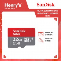 Sandisk Ultra 32GB MicroSD UHS-I Card - 120MB/S U1 A1 SDSQUA4-032G