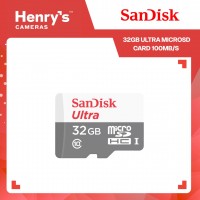 Sandisk 32GB Ultra MicroSD Card 100MB/s - SDSQUNR-032G-GN3MN Sandisk 32GB Ultra MicroSD Card 100MB/s - SDSQUNR-032G-GN3MN