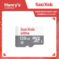 Sandisk 128GB Micro SDHC UHS-I 100MB/S R, 3 X 5, C10 Sandisk 128GB Micro SDHC UHS-I 100MB/S R, 3 X 5, C10