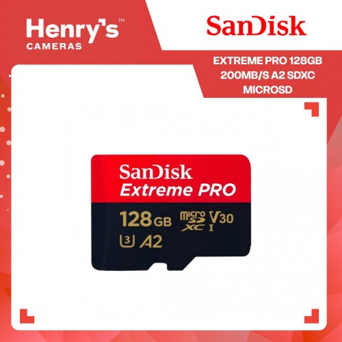 Sandisk Extreme Pro 128GB 200MB/S A2 SDXC MicroSD - SDSQXCD-128G-GN6MA Sandisk Extreme Pro 128GB 200MB/S A2 SDXC MicroSD - SDSQXCD-128G-GN6MA