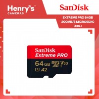 Sandisk Extreme Pro 64GB 200MB/S MicroSDXC UHS-I - SDSQXCU-064G-GN6MA