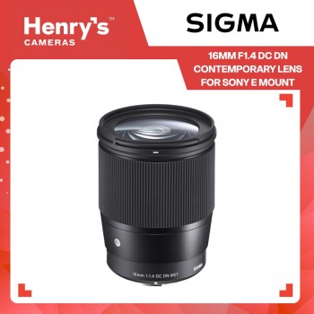 Sigma 16mm F1.4 DC DN Contemporary Lens for Sony E Mount Sigma 16mm F1.4 DC DN Contemporary Lens for Sony E Mount