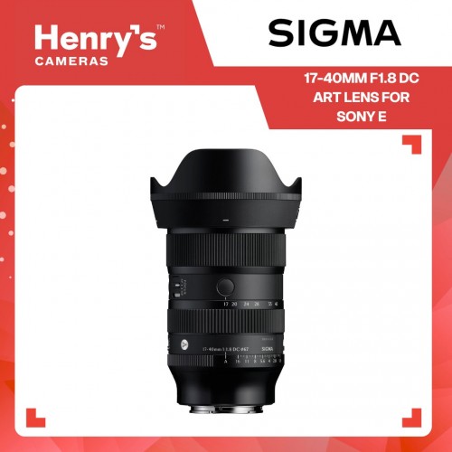 Sigma 17-40mm F1.8 DC Art Lens for Sony E