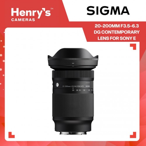 Sigma 20-200mm F3.5-6.3 DG Contemporary Lens for Sony E Sigma 20-200mm F3.5-6.3 DG Contemporary Lens for Sony E